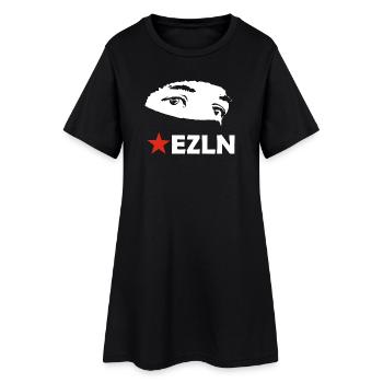 EZLN - Frauen T-Shirt-Kleid - Schwarz - Vorne