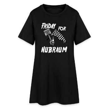 Friday for Hubraum - Frauen T-Shirt-Kleid - Schwarz - Vorne