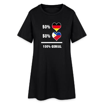Allemagne et Philippines Awesome / Gift - Robe T-shirt Femme - noir - Devant