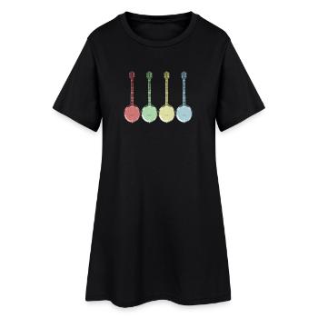 Banjo - Robe T-shirt Femme - noir - Devant