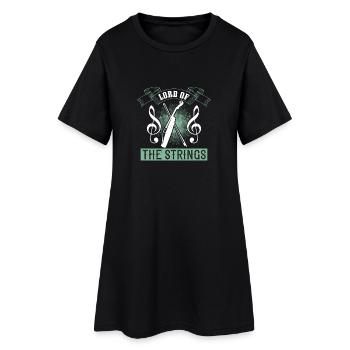 Violin - Lord of the strings - Women’s T-Shirt Dress - black - Front