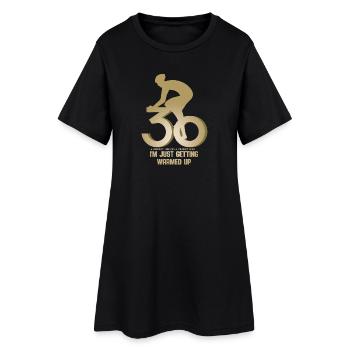 Cycliste 30e anniversaire - Robe T-shirt Femme - noir - Devant