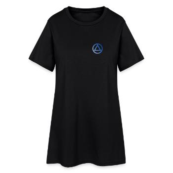 Logo symbole alcoolique anonyme AA NA anti alcool - Robe T-shirt Femme - noir - Devant