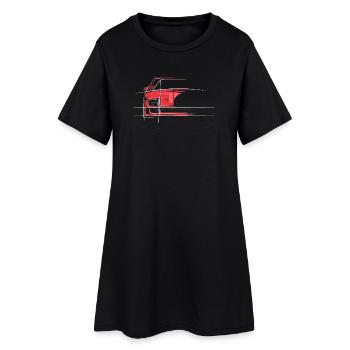 Racing Legend Cars Car Symbol Red Sportscar - Robe T-shirt Femme - noir - Devant