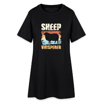 Sheep Whisperer moutons murmure cadeau mouton - Robe T-shirt Femme - noir - Devant
