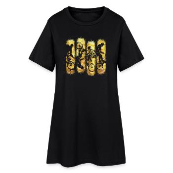 Bmx Vélo - Conduite BMX - BMX Coureur en or - Robe T-shirt Femme - noir - Devant