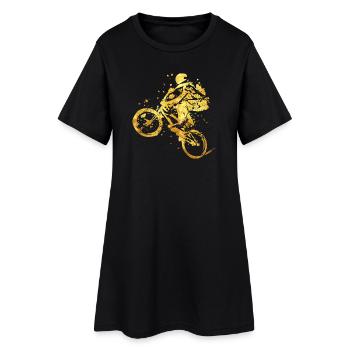 Vélo - BMX - vélo - VTT - or - BMX - Robe T-shirt Femme - noir - Devant