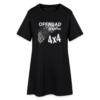 Defender Land-Rover OFF Road White - Robe T-shirt Femme - noir - Devant