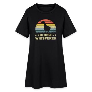 Oies - Robe T-shirt Femme - noir - Devant