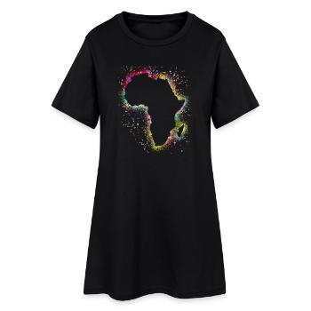 Afrique - Robe T-shirt Femme - noir - Devant