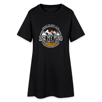 Dans la forêt où je vais pour perdre la tête Trouver mon âme - Robe T-shirt Femme - noir - Devant