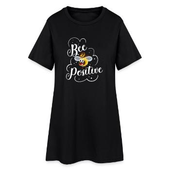 Abeilles positives disant apiculteurs - Robe T-shirt Femme - noir - Devant