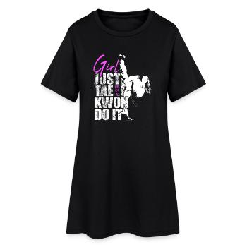 Fille Just Tae Kwon Do It Taekwondo Gift Ladies - Robe T-shirt Femme - noir - Devant