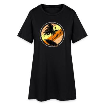 Beach Surf Sun - Robe T-shirt Femme - noir - Devant