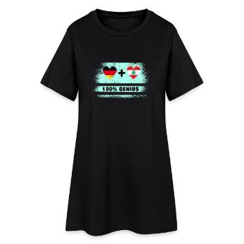 Germany and Lebanon 100% Awesome / Gift - Women’s T-Shirt Dress - black - Front