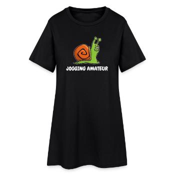 Snail's Pace Runner Race Jogging Funny Sport - Women’s T-Shirt Dress - black - Front