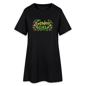 Jardinage Jardinage Jardinage - Robe T-shirt Femme - noir - Devant