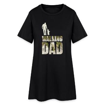 The walking dad - Women’s T-Shirt Dress - black - Front