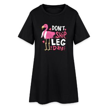 Legday Fitness Bodybuilding Leg Workout - Women’s T-Shirt Dress - black - Front