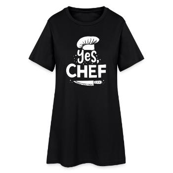 Cook Cooking Chef - Women’s T-Shirt Dress - black - Front
