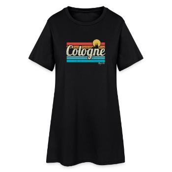 Cologne Cologne Retro Vintage Surffer Kölner Carnaval - Robe T-shirt Femme - noir - Devant