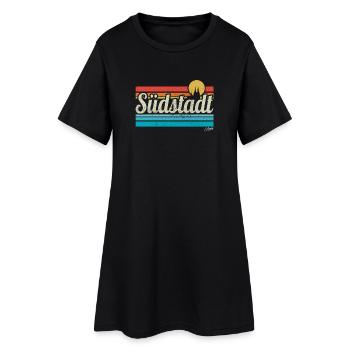 Köln Südstadt Veedel Viertel Retro Vintage Surfer - Frauen T-Shirt-Kleid - Schwarz - Vorne