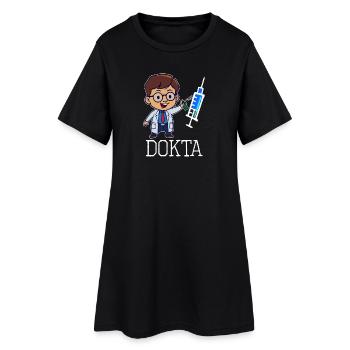 Doctor doctor funny specialist assistant doctor profession - Women’s T-Shirt Dress - black - Front
