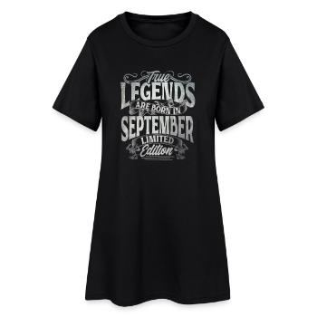 True Legends Are Born En Septembre Limited Edition - Robe T-shirt Femme - noir - Devant