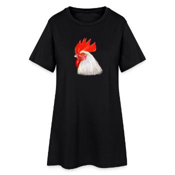 Illustration de jeu de couleur de tête - Robe T-shirt Femme - noir - Devant
