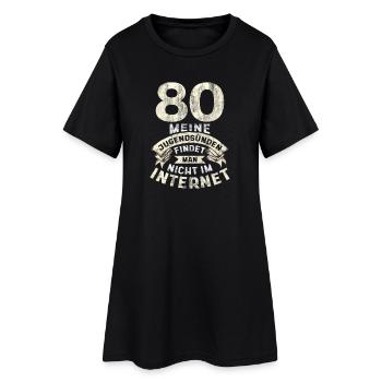 80e anniversaire - Millésime 1946 - Cadeau 80 ans - Robe T-shirt Femme - noir - Devant