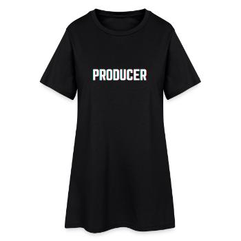 Beat producteur - Robe T-shirt Femme - noir - Devant