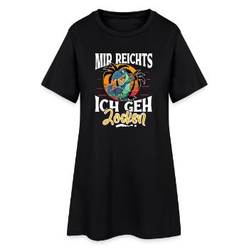 Mir Reichts Ich Geh Zocken - Frauen T-Shirt-Kleid - Schwarz - Vorne