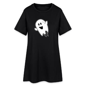 Ghost ghost halloween - Women’s T-Shirt Dress - black - Front