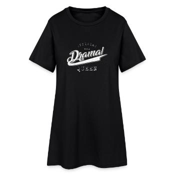 Drama Queen officielle - Robe T-shirt Femme - noir - Devant