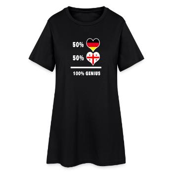 Allemagne et Géorgie 100% génial / cadeau - Robe T-shirt Femme - noir - Devant