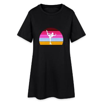 Patinage artistique patinage artistique - Robe T-shirt Femme - noir - Devant