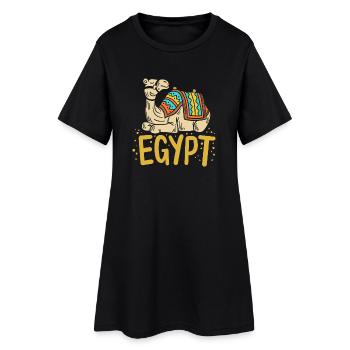 Ägypten Ägypter Kamel - Frauen T-Shirt-Kleid - Schwarz - Vorne