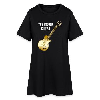 Oui je parle guitare en disant 'Oui je parle - Robe T-shirt Femme - noir - Devant