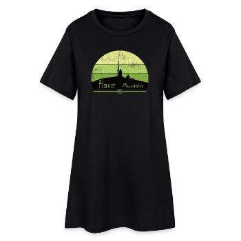 Style Harz - Montagnes du Harz - Nous aimons les montagnes du Harz - Robe T-shirt Femme - noir - Devant