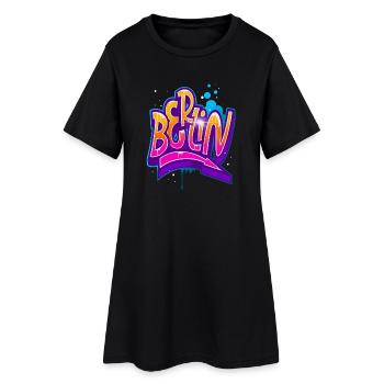 Graffiti de Berlin - Robe T-shirt Femme - noir - Devant