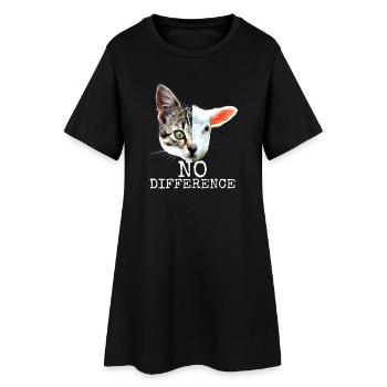 No Difference Pro Végétal pro rengaine Végétarien Chats - Robe T-shirt Femme - noir - Devant