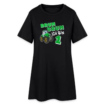 Brum Brum Ich Bin 1 Traktor - Frauen T-Shirt-Kleid - Schwarz - Vorne