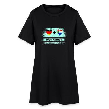 Allemagne et Afrique du Sud 100 % Genial / Cadeau - Robe T-shirt Femme - noir - Devant