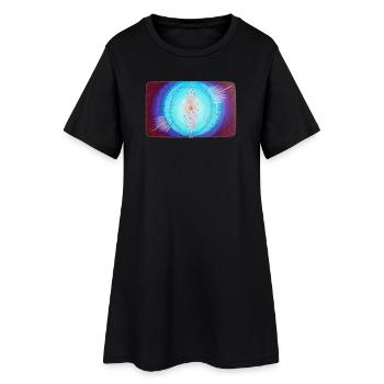 Creation light of divine purification - Women’s T-Shirt Dress - black - Front