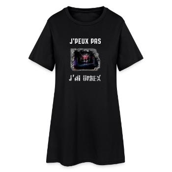 J’ai Urbex: J’peux pas - Robe T-shirt Femme - noir - Devant