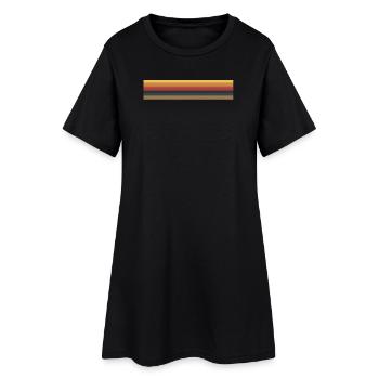 Rayures du Treizième Docteur - Robe T-shirt Femme - noir - Devant