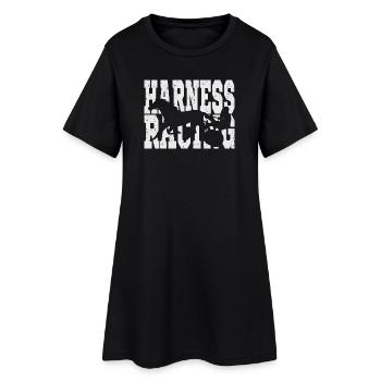 Trotter Trotting Race Design - Robe T-shirt Femme - noir - Devant