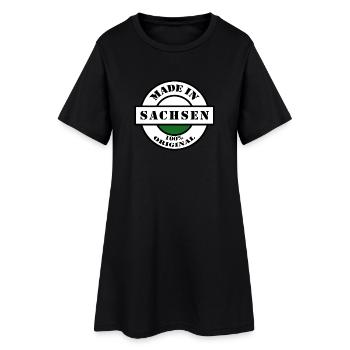 MADE IN SACHSEN Dresden Leipzig Naissance Cadeau - Robe T-shirt Femme - noir - Devant