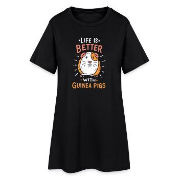 Cobaye - Robe T-shirt Femme - noir - Devant