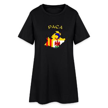 PACA - Robe T-shirt Femme - noir - Devant